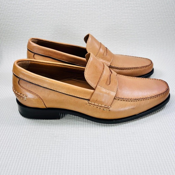 G.H. Bass & Co. Tan Leather Loafers - Picture 1 of 10